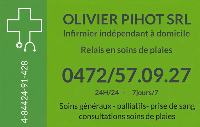 Photo : Olivier Pihot, Infirmier à domicile à Ciney