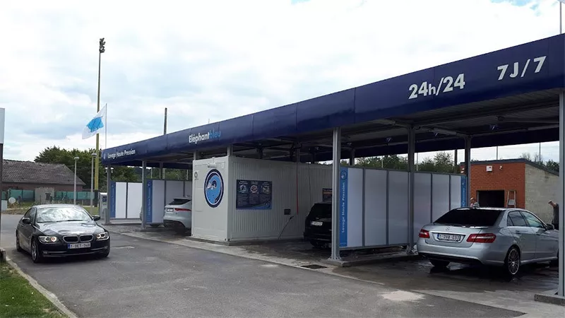 Photo : Eléphant Bleu, Car Wash à Sambreville