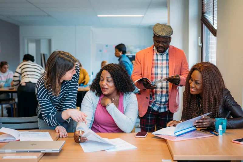 Photo : Collectif des Femmes, Formation professionnelle à Louvain-La-Neuve