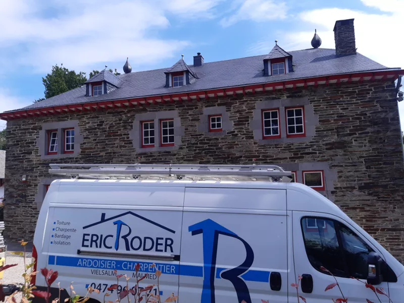 Photo : Eric Roder, Entrepreneurs – Toitures & Charpentes à Malmedy