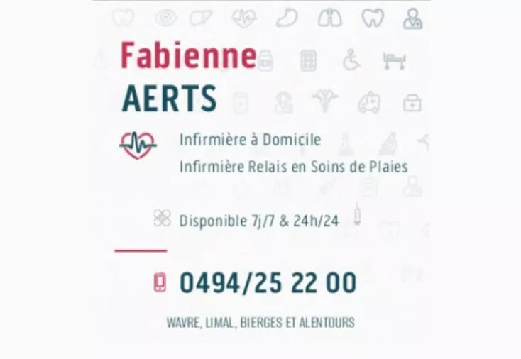 Photo : Fabienne Aerts, Infirmières à domicile à Wavre & entités