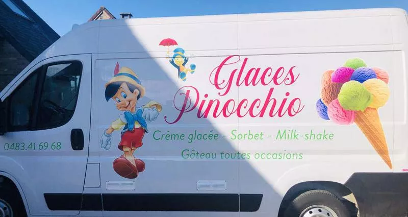 Photo : Glace Pinocchio, Camionnettes a glace pour tout évènement à Fleurus