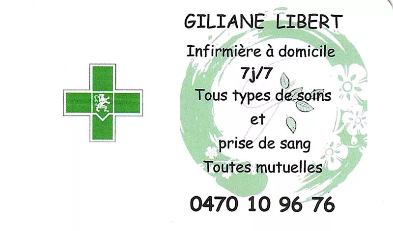 Photo : Giliane Libert, Infirmières à domicile à Dour