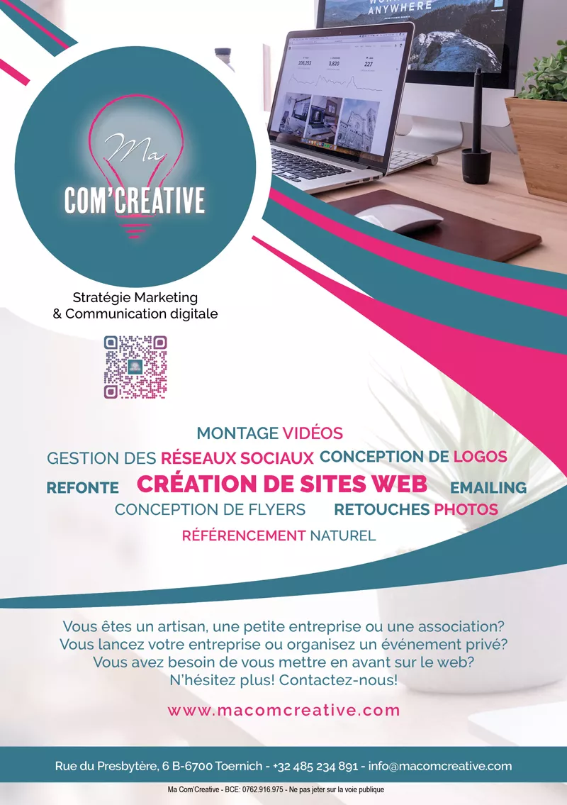 Photo : Ma Com’Creative, Internet & Création de websites à Arlon