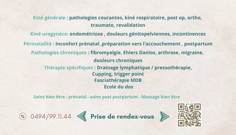 Photo : Kin & Soins, Kinésithérapeutes à Walcourt
