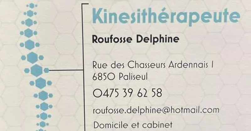 Photo : Delphine Roufosse, Kinésithérapeute à Paliseul