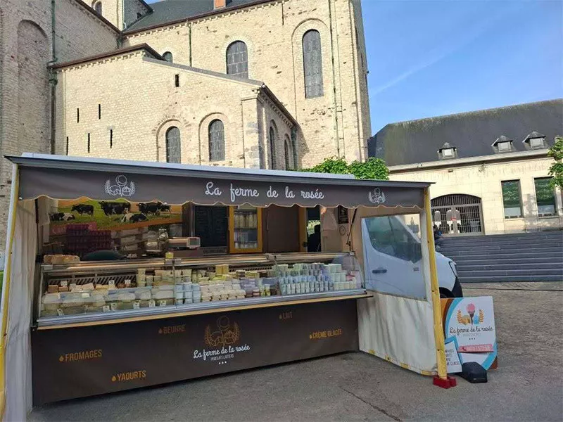 Photo : La Ferme de la Rosée, Fromageries à Mettet, Florennes & entités