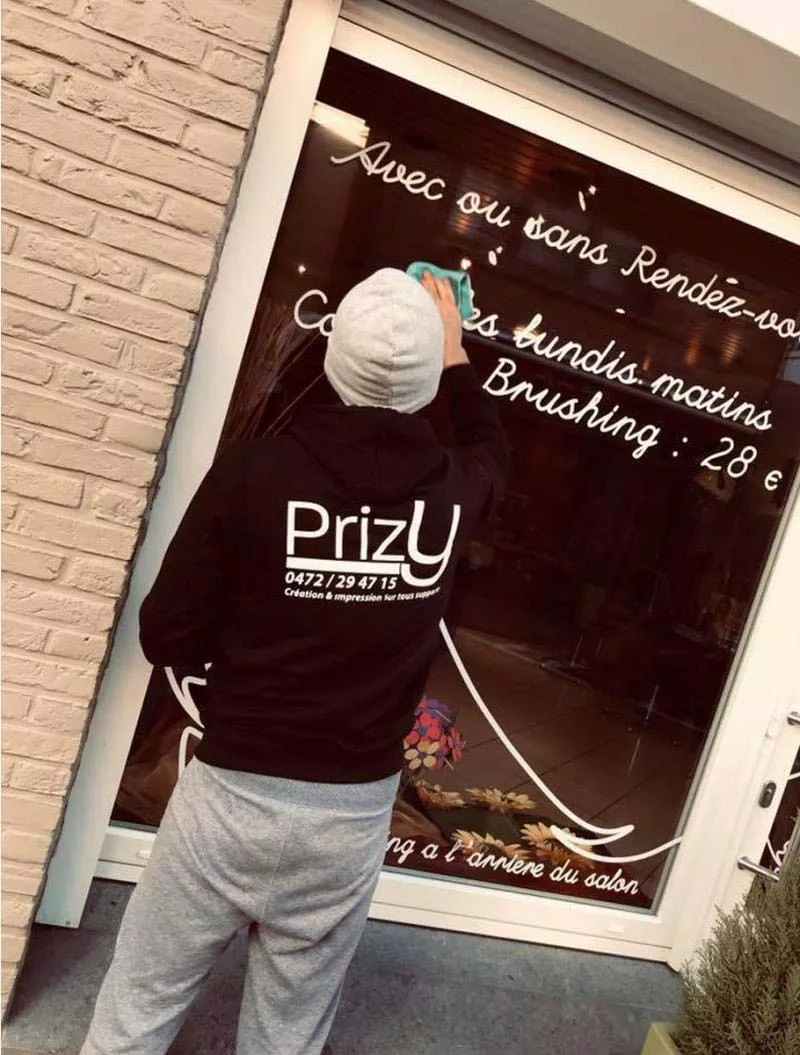 Photo : Prizy, Lettrage & Impression Textiles à Courcelles