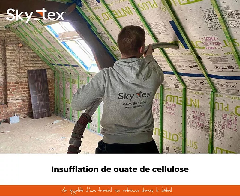 Photo : Sky-Tex, Entrepreneurs - Toitures & Charpentes à Frasnes-lez-Anvaing, Celles, Mont-de-l'Enclus & entités