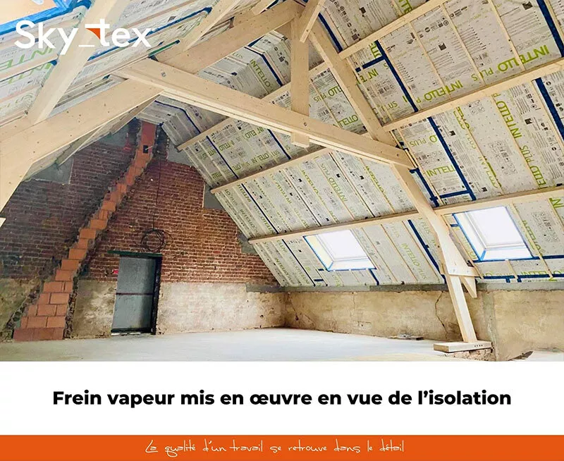 Photo : Sky-Tex, Entrepreneurs - Toitures & Charpentes à Frasnes-lez-Anvaing, Celles, Mont-de-l'Enclus & entités