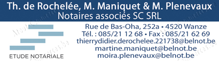 de Rochelée - Maniquet - Plenevaux