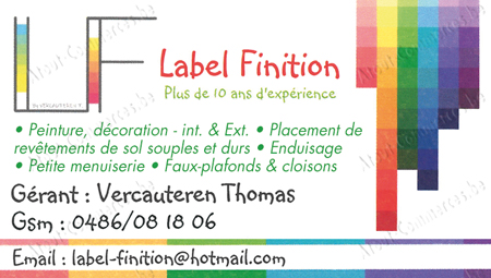 Label Finition