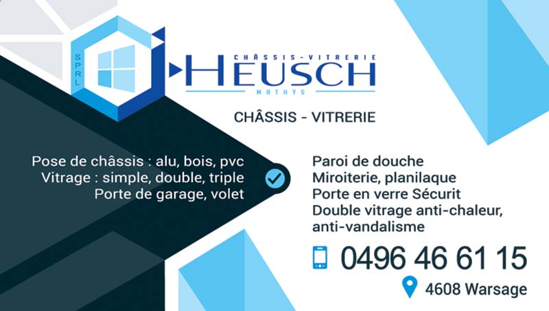 Châssis Vitrerie Heusch Srl