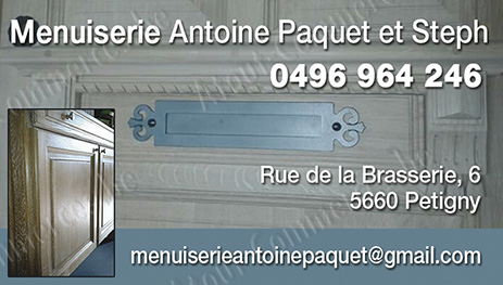 Menuiserie Antoine & Paquet Sprl