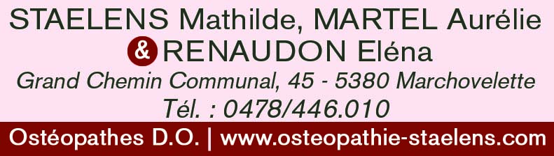 Staelens Mathilde, Martel Aurélie & Renaudon Eléna