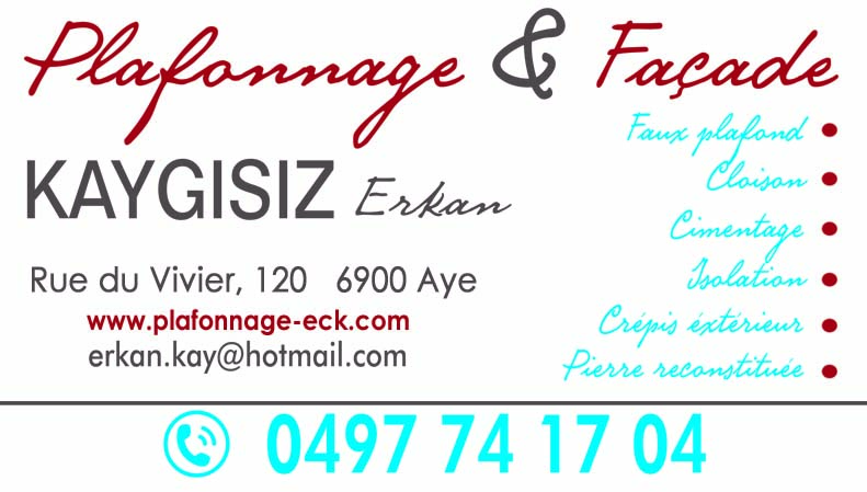 Kaygisiz Erkan - ECK Plafonnage Srl