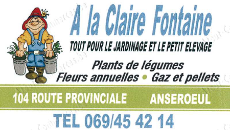 A la Claire Fontaine