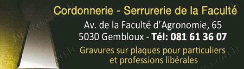 Cordonnerie & Serrurerie de la Faculté