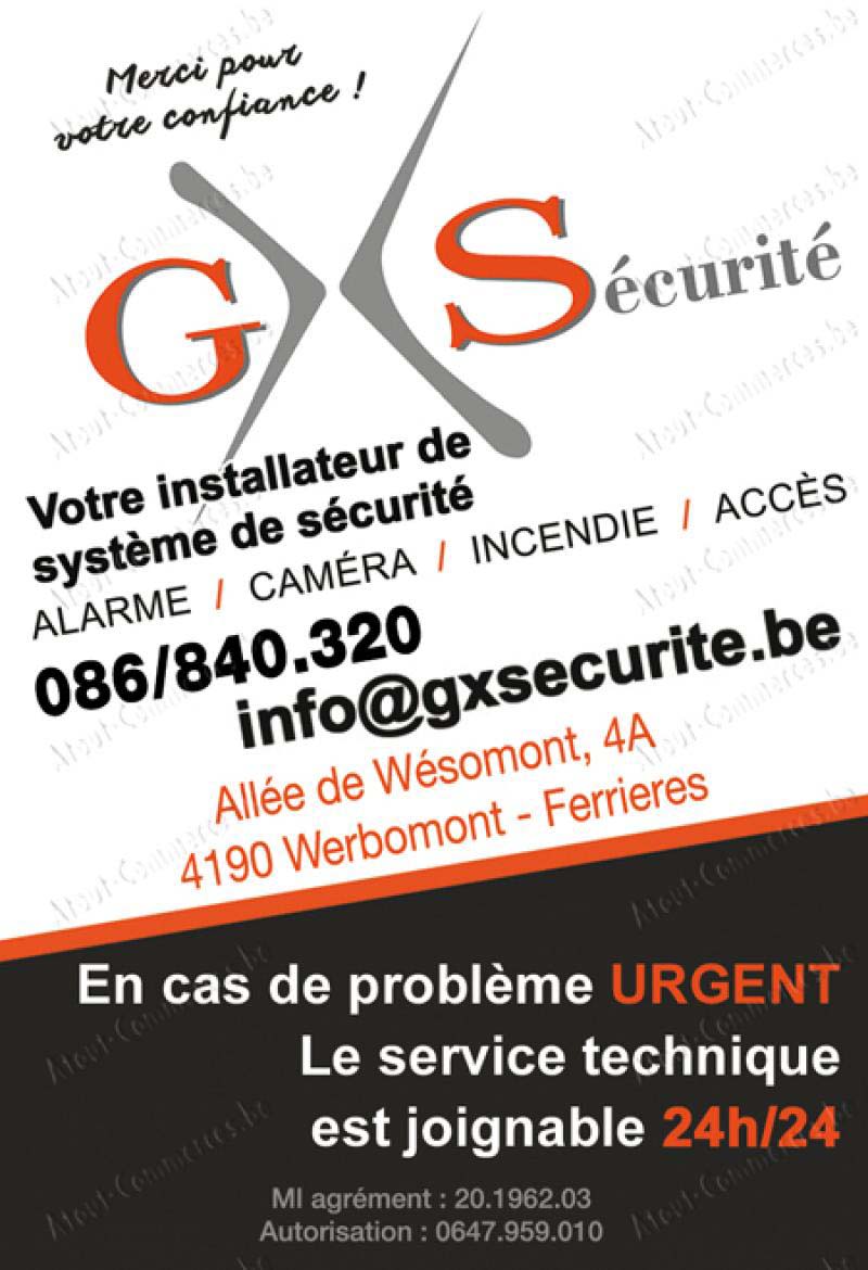 GX Sécurité Sprl
