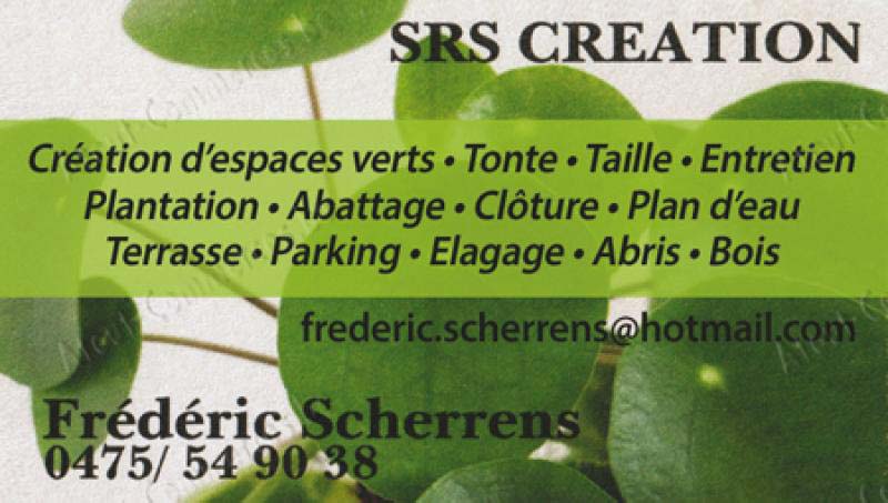 SRS Créations - Scherrens Frédéric