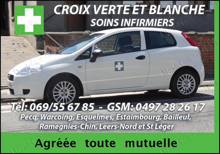 Croix verte & blanche