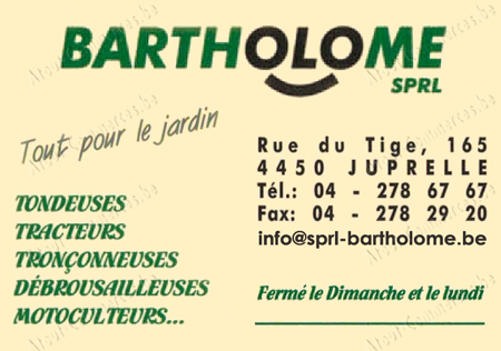 Bartholomé Sprl