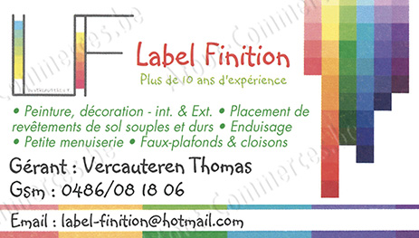 Label Finition