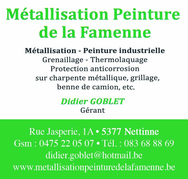Metallisation Peintures de la Famenne