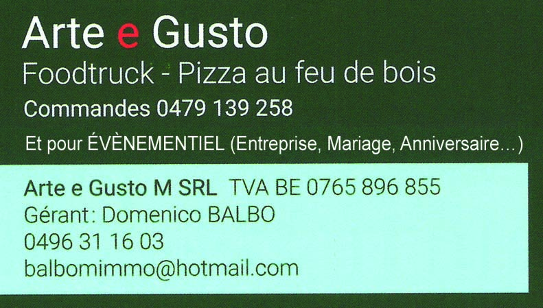 Arte e Gusto - PIZZA AU FEU DE BOIS 